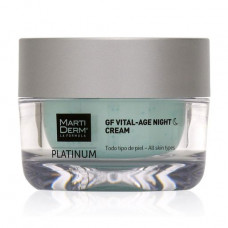 Face, neck cream, zones of a decollete MartiDerm Platinum Gf Vital-Age Night Cream of night, 50 ml
