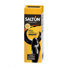 The SALTON shoe cream with the applicator, for smooth skin, black, 75 ml