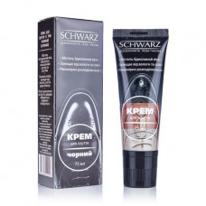 The SCHWARZ shoe cream with the applicator, black, 75 ml