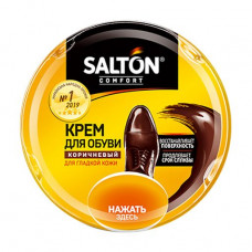 The Salton shoe cream in bank, for smooth skin, brown, 50 ml