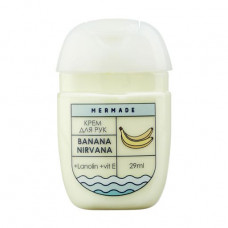 The Mermade Banana Nirvana hand cream with lanolin, 29 ml