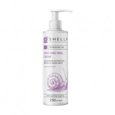 Hand and nail cream with allantoin, extract of a snail and Shelly Professional Care Hand and Nail Cream karite butter, 250 ml