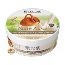 Eveline Cosmetics body cream Phyto Line Goat milk + Collagen + Elastin, intensive food, 210 ml