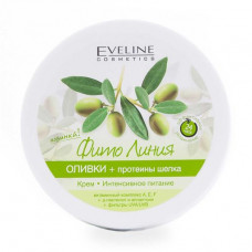 Eveline Cosmetics body cream Phyto Line of Olive + silk Proteins, intensive food, 210 ml