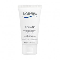 The cream for care for hands and nails of Biotherm Biomains Age Delaying Hand & Nail Treatment which is slowing down aging, 50 ml