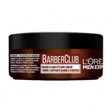 Cream for laying of a beard and hair of L'Oreal Paris Men Expert Barber Club, 75 ml