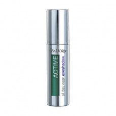 Cream waterproof eye shadow IsaDora Active All Day Wear Eyeshadow 12 Emerald Silk, 3 ml
