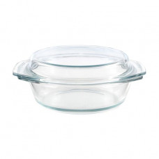 Round pan of Simax with a cover, 2.5 l (6176/6186)