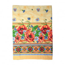 Kitchen cloth of Home Line gunny Poppies and camomiles, 150*220 cm, (129269)