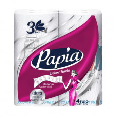 Papia kitchen towels 3-layer, 4 pieces