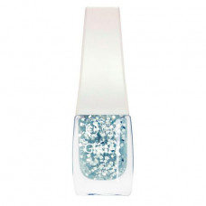 Colour Intense PL-10 Glitter G306 nail varnish with spangles silver shine of 10 ml