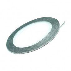 Tape for nails of Tufi Prof Premium of silver, 1 mm