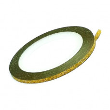 Tape for nails of Tufi Prof Premium of gold, 2 mm