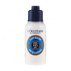 Body lotion with L'Occitane Shea Butter Body Rich Lotion shea butter, 75 ml