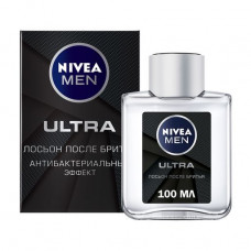 The Nivea Men Ultra aftershave lotion with antibacterial effect, men's, 100 ml