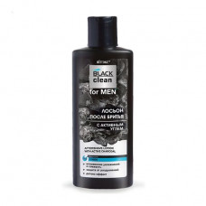 Aftershave lotion V_tex Black Clean with activated carbon, 150 ml