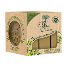 Marseilles Le Petit Olivier soap Olive oil, 3*100 g