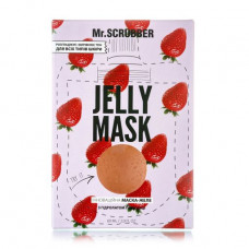 Mask jelly for the person Mr.Scrubber Jelly Mask for smoothing and alignment of tone, with hydrolat of Strawberry, 60 ml