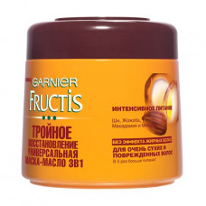 Fructis Garnier mask oil Threefold Restoration for very dry that the injured hair, 300 ml