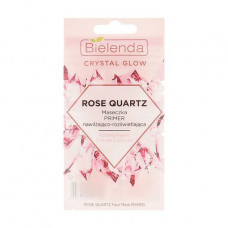 Mask primer for the person Bielenda Crystal Glow Rose Quartz Face Mask Primer Moisturizing and clarifying, 8 g