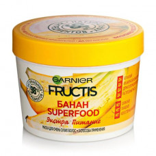 Fructis Superfood Mask Garnier Garnier mask Extra Pitaniye's Banana, for very dry hair, 390 ml