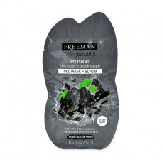 FREEMAN Feeling Beautiful face pack Sakhar polishing Coal and Black, 15 ml