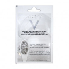 Vichy Mineral Pore Purifying Clay Mask face pack for cleaning of a time, 2*6 ml (sachet)