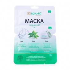 Face pack and necks of Via Beauty Organic with extract of green tea 3 stages, 30+3g