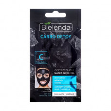 Face pack the cleaning Bielenda CARBO DETOX with activated carbon for dry and sensitive skin, 8 g