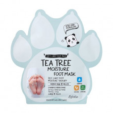 Musk for legs of Esfolio Tea Tree Moisture Foot Mask moistening, with extract of a tea tree, 1 couple