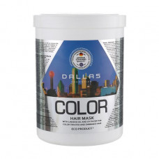 Musk for a dyed hair of Dallas Cosmetics Color Hair Mask with linseed oil and the UV filter, 1000 ml
