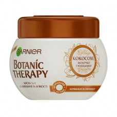 Musk for food and softness of hair of Garnier Botanic Therapy the Coconut milk and oil of a macadamia, 300 ml