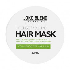 Musk for giving of volume to hair of Joko Blend Intense Hair Mask with extracts of coffee and phytosterols, 200 ml
