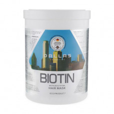 Musk for improvement of growth of hair of Dallas Cosmetics Biotin Beautifying Hair Mask with biotin, 1000 ml