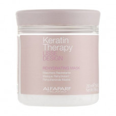 Musk for hair of Alfaparf Lisse Design Keratin Therapy Rehydrating Mask moistening, 200 ml