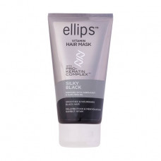 Musk for hair of Ellips Vitamin Hair Mask Silky Black Silk night with a Pro-keratin complex, 120 g