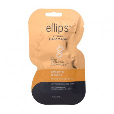 Musk for hair of Ellips Vitamin Hair Mask Smooth Shiny Faultless silk with a Pro-keratin complex, 18 g