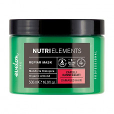 Musk for hair of Evelon Pro Nutri Elements Repair Mask Organic almonds, for the injured hair, 500 ml