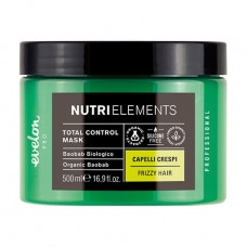Musk for hair of Evelon Pro Nutri Elements Total Control Mask the Organic baobab, for curly hair, 500 ml