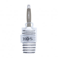 Massage hairbrush of K.O.S produvny, curved, combined