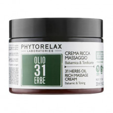 Massage cream-batter for a body of Phytorelax Laboratories 31 Herbs Oil Rich Massage Cream Relaxation and tonization, 250 ml