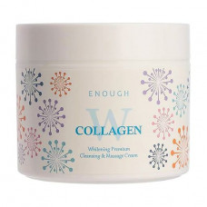 The massage clarifying Enough W Collagen Whitening Premium Cleansing & Massage Cream body cream with collagen, 300 ml