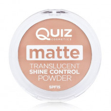The matting powder for the person Quiz Cosmetics Matte Translucent Shine Control Powder Control of Gloss, SPF 15, 02 Medium, 12 g