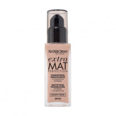 The matting liquid foundation for the person Deborah Extra Mat Perfection Foundation SPF20, 01 Fair, 30 ml