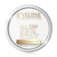 Matiruyushche-ukreplyayushchaya compact powder for the person Eveline Cosmetics All Day Ideal Stay Matt Finish&Fix, 60 White, 12 g