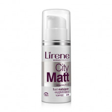 The matting foundation for the person Lirene City Matt with the leveling effect, 208 Toffee, 30 ml