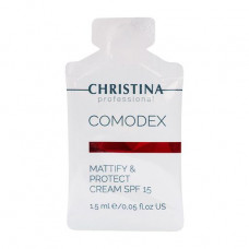 The matting protective cream for the person Christina Comodex-Mattify & Protect Cream SPF 15, 30*1.5 ml