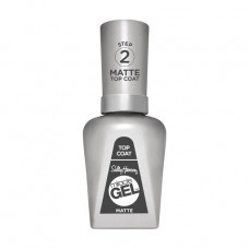 Opaque top covering for the Sally Hansen Miracle Matte Gel Top Coat gel polish, 14.7 ml