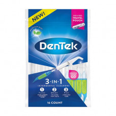 Interdental cleaners 3 in 1 DenTek with the improved fluoride covering, 16 pieces.