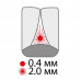 Interdental brushes of Paro Swiss Flexi Grip of 2.0 mm, 4 pieces